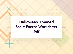 Halloween Scaled Shapes Worksheet and Answers